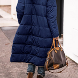 Margaux – manteau réversible détail du poignet