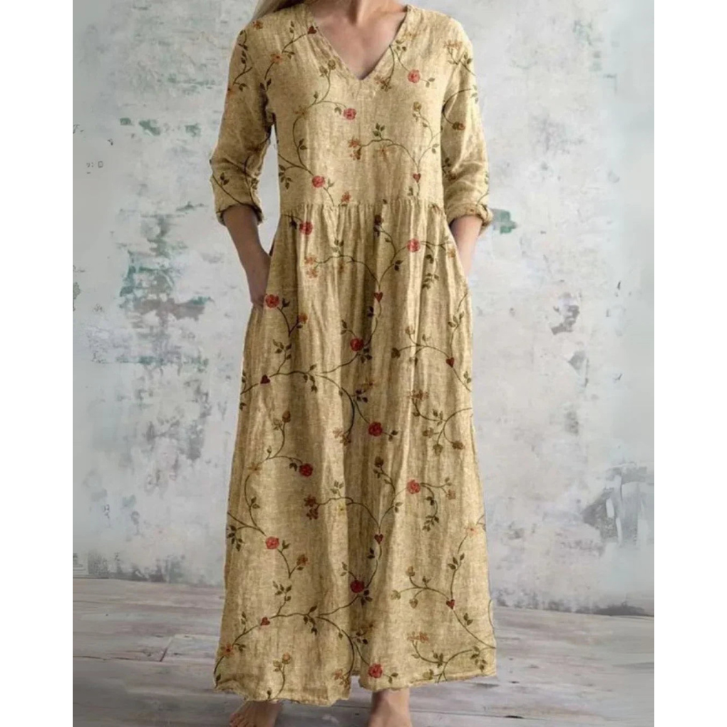 Eleanor - Robe Maxi Florale Vintage