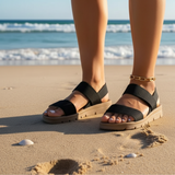 Marindi - Sandales orthopédiques couleur khaki