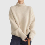 Amaya - Pull Col Roulé en Cachemire Luxueux