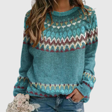Regina - Pull avec Motif Rétro Wave