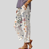 Perle - Pantalon décontracté à taille élastiquée confortable
