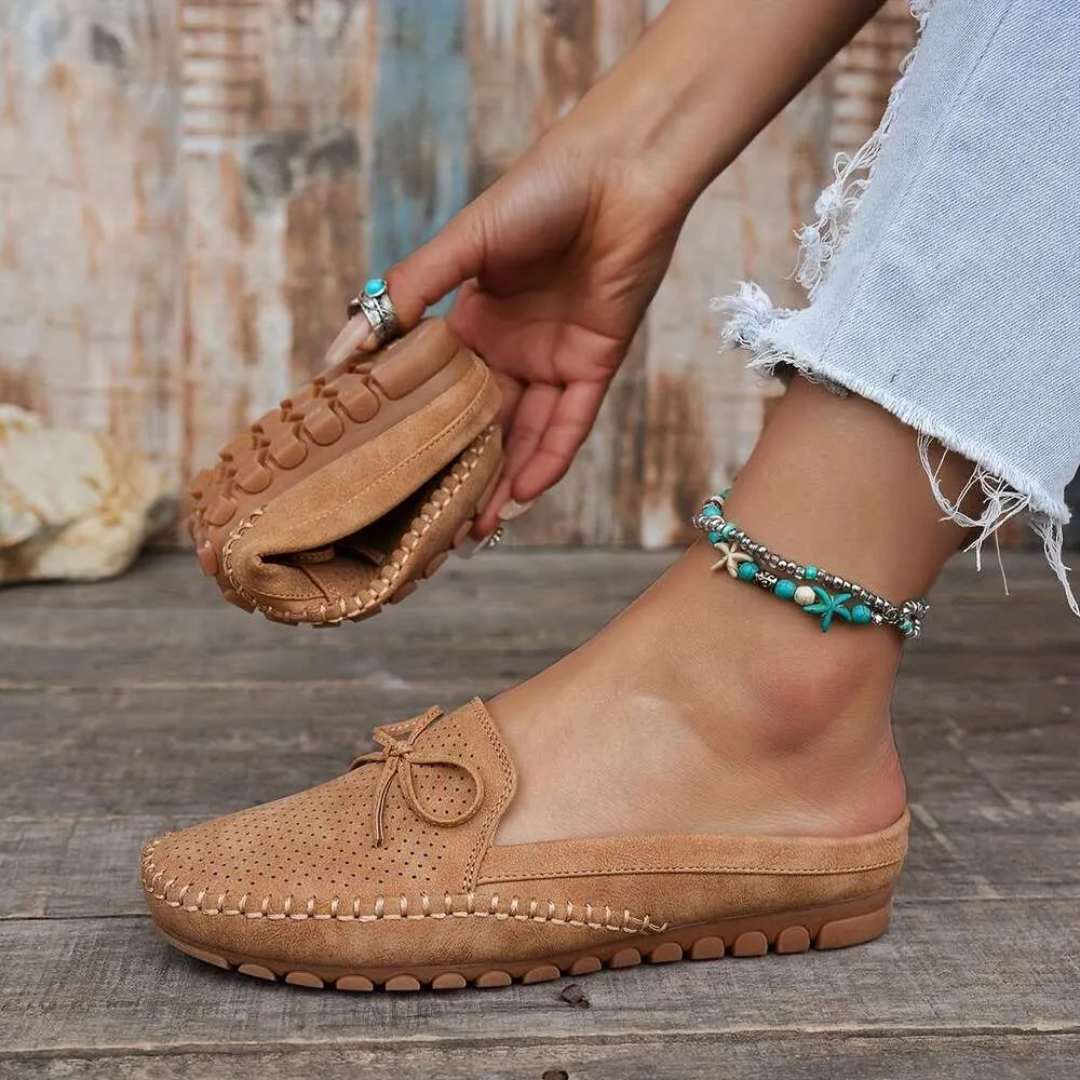 Luna - Chaussures orthopédiques à enfiler roses
