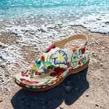 Aura - Sandales orthopédiques à motif floral