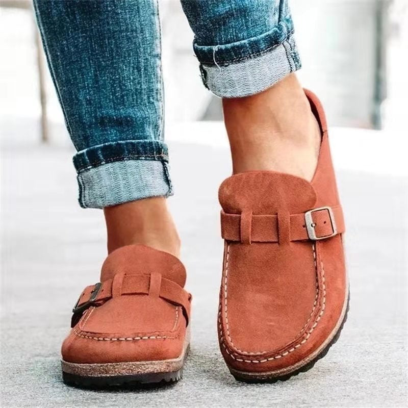 Heidi - Chaussons orthopédiques raffinés en taupe