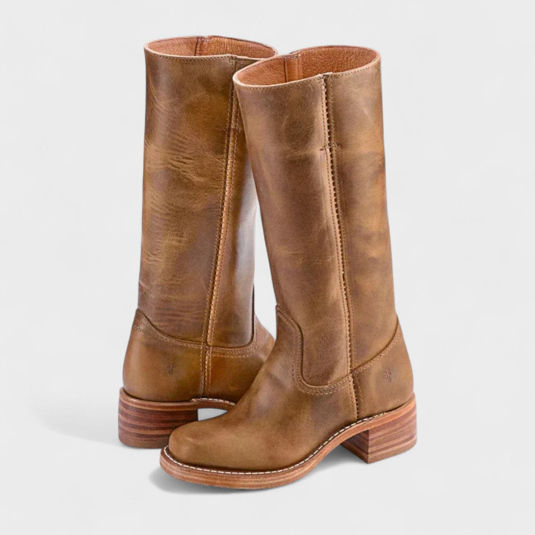 Louisette - Bottes Classiques d'Équitation avec Tige Haute