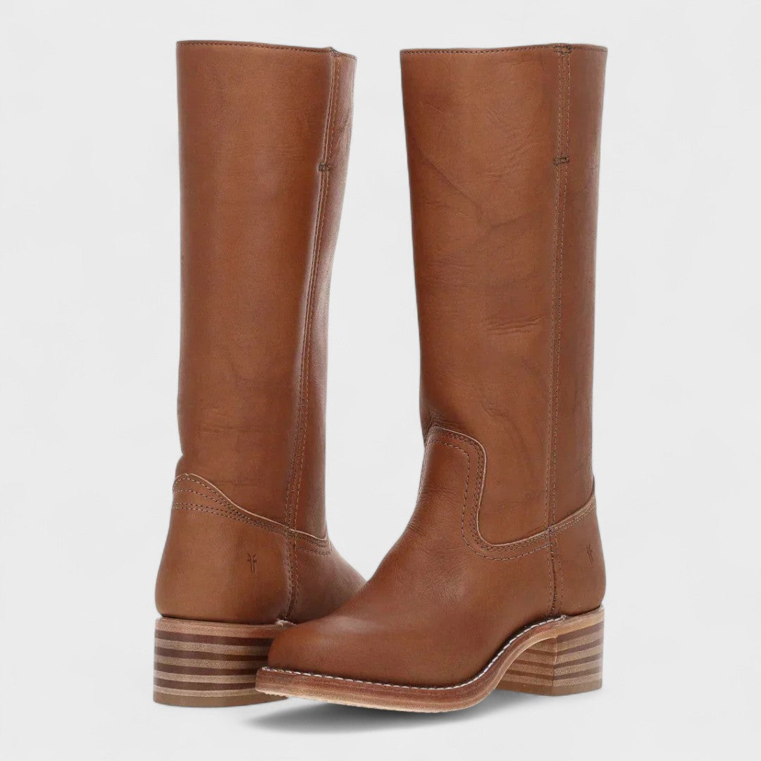 Louisette - Bottes Classiques d'Équitation avec Tige Haute