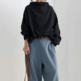 Lisa - Haut décontracté à col montant
