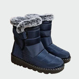 Lucette - Bottes d'hiver en cuir imperméable doublé