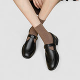 Zhelynne - Chaussures Mary Jane orthopédiques à bout carré
