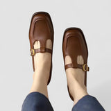 Kyrahnae - Chaussures Mary Jane avec T-Strap orthopédiques