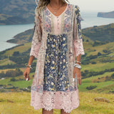 Naya - Robe Midi Fluide Boho Luxe