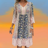 Naya - Robe Midi Fluide Boho Luxe