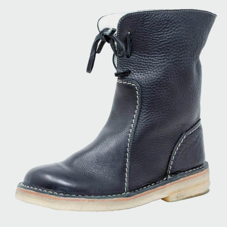 Loane - Bottes pour hommes en cuir imperméable avec doublure en laine