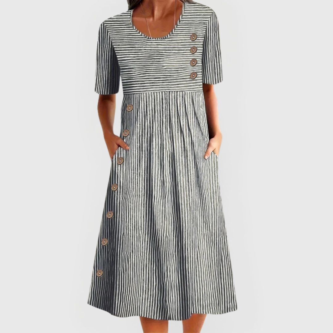 Jarna - Robe Midi Rayée