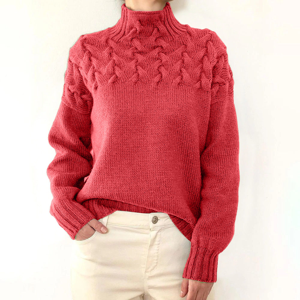 Elena - Pull Col Roulé Chaud