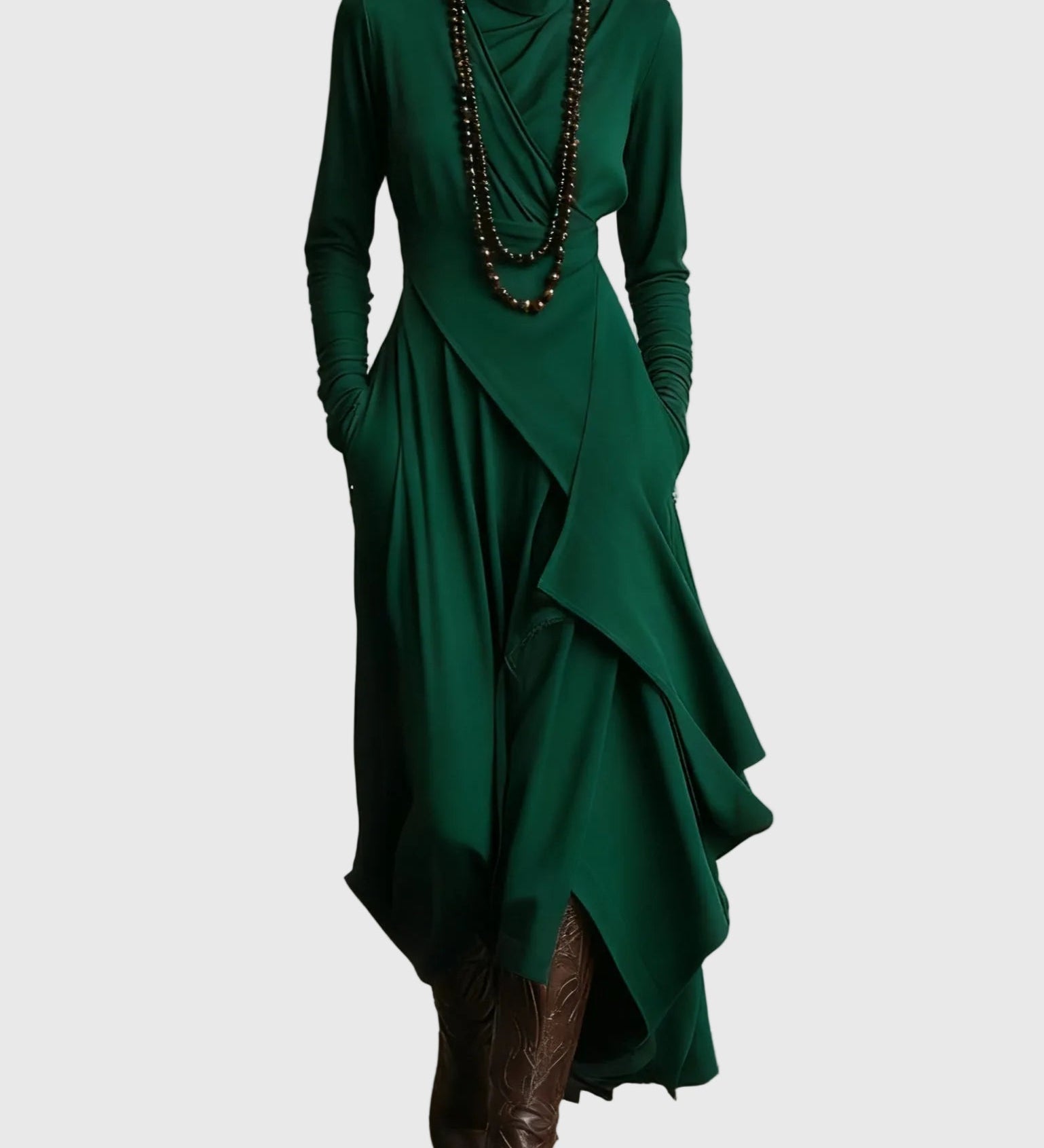 Violet - Robe Maxi Plissée