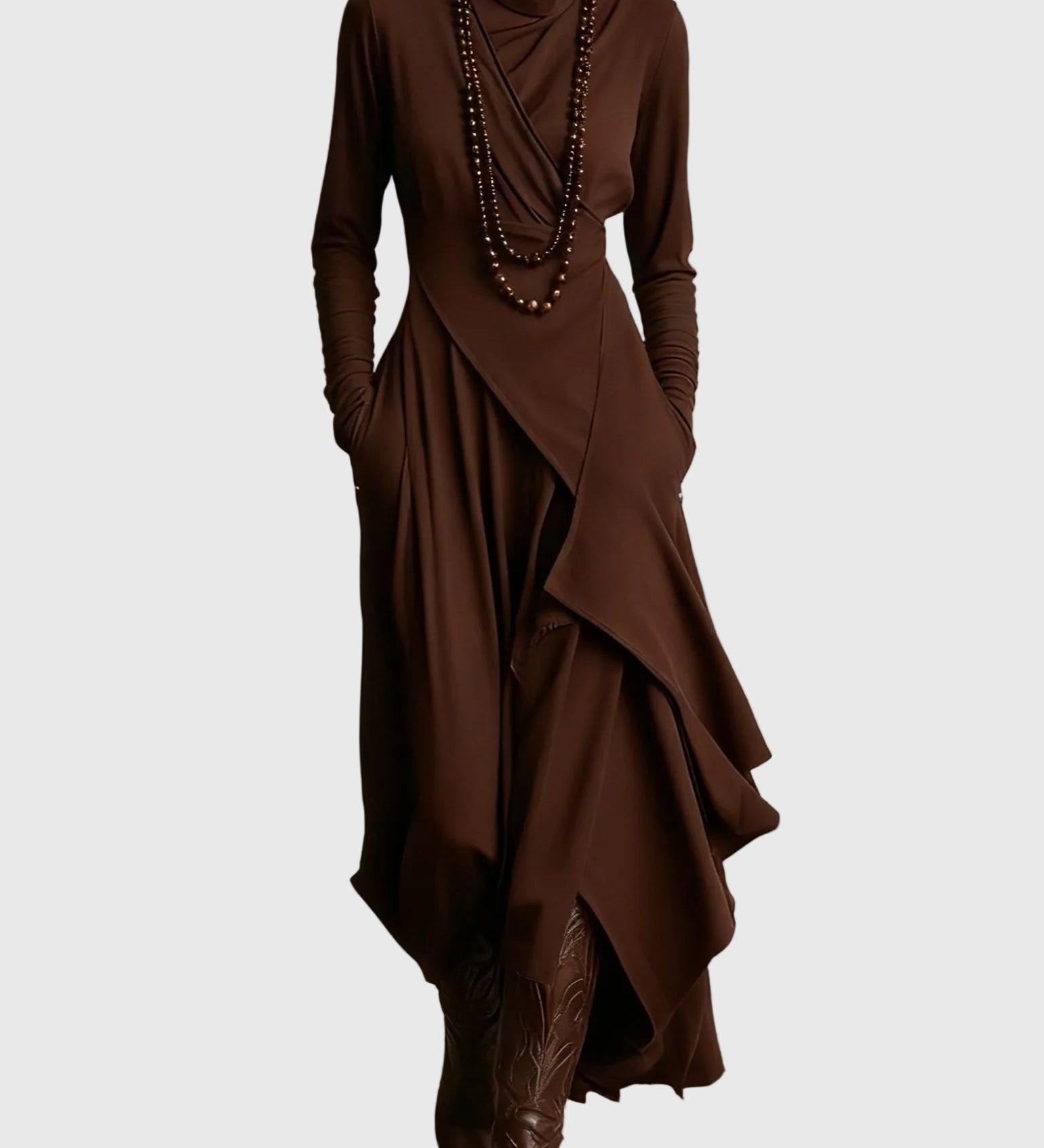 Violet - Robe Maxi Plissée