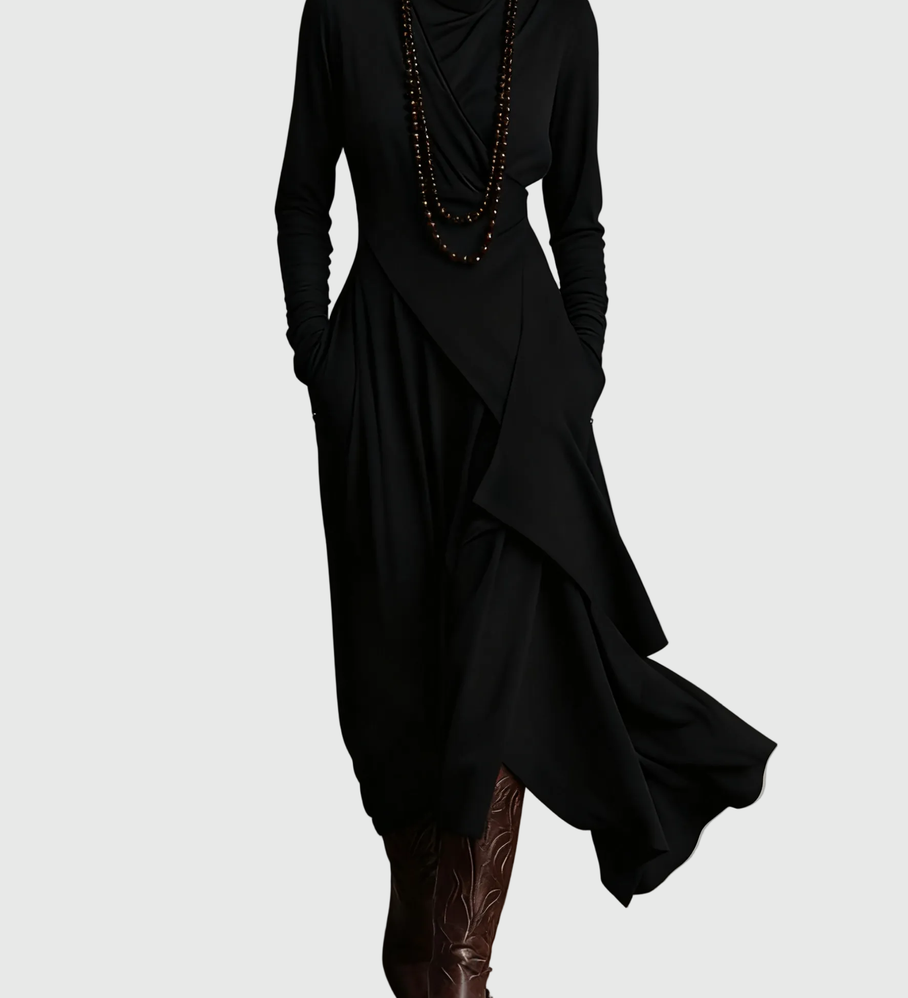 Violet - Robe Maxi Plissée