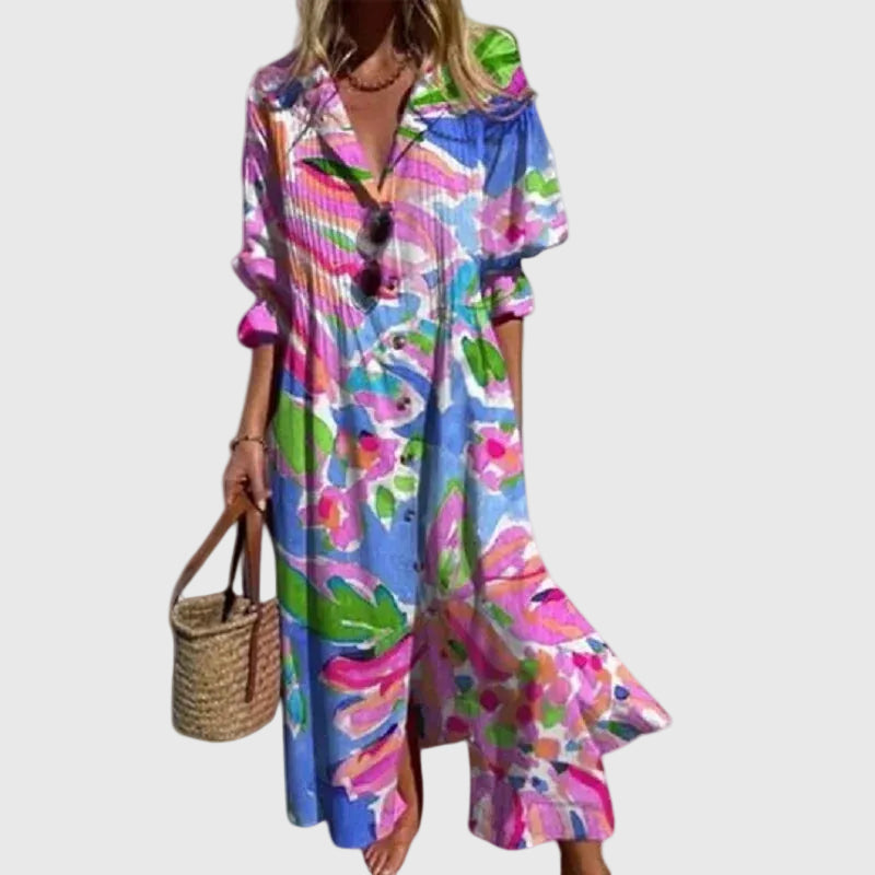 Zariah - Robe Maxi Bohémienne Élégante