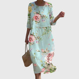 Hayley - Robe Maxi Florale Élégante