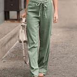 Joleen - Pantalon Détente Femme Avec Cordon Et Taille Élastique