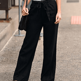 Joleen - Pantalon Détente Femme Avec Cordon Et Taille Élastique