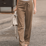 Joleen - Pantalon Détente Femme Avec Cordon Et Taille Élastique