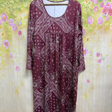 Elowen - Robe Midi À Manches Longues Casual