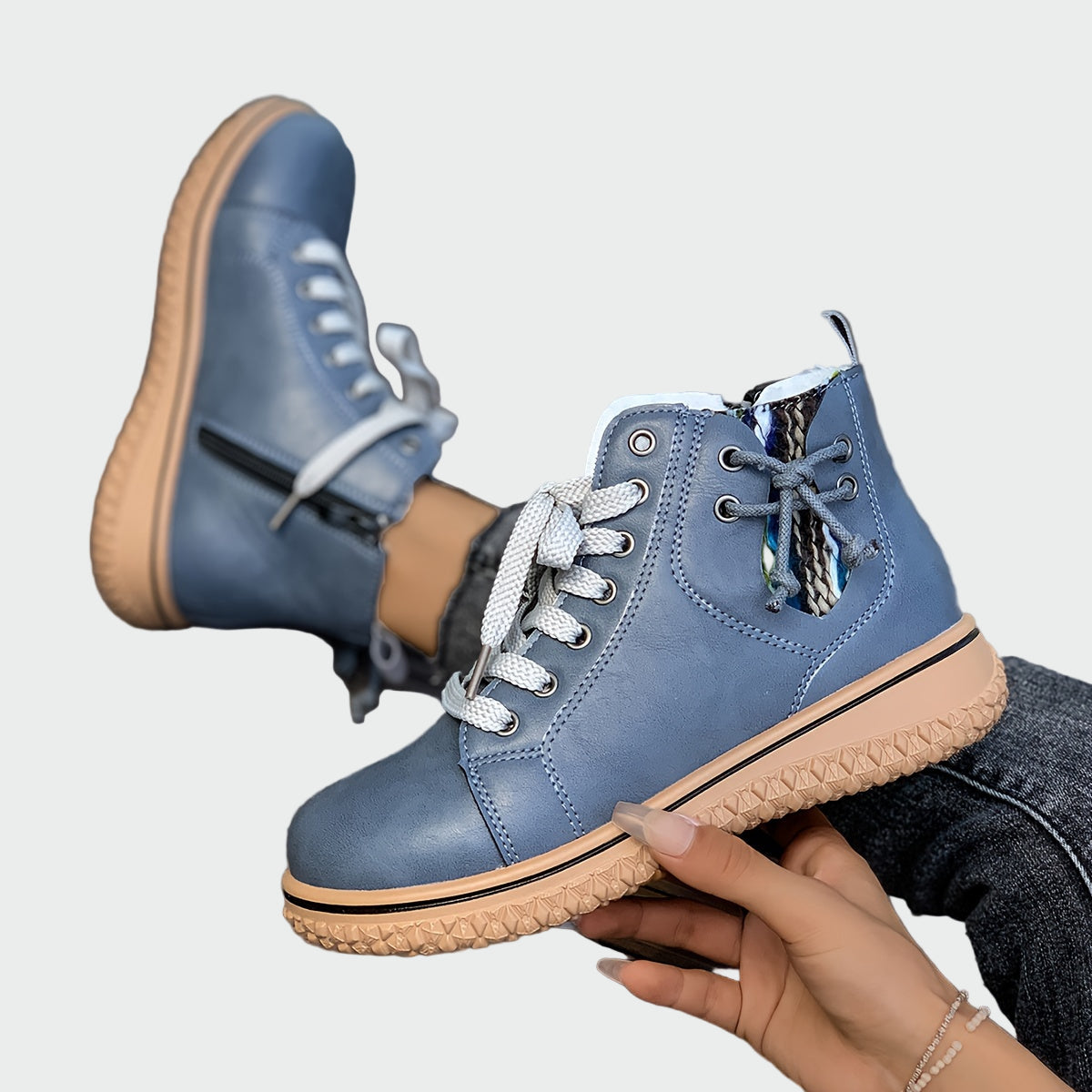 Lorie - Bottines orthopédiques en cuir à la cheville