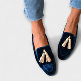 Quinnlyn - Mocassins Vintage avec Franges