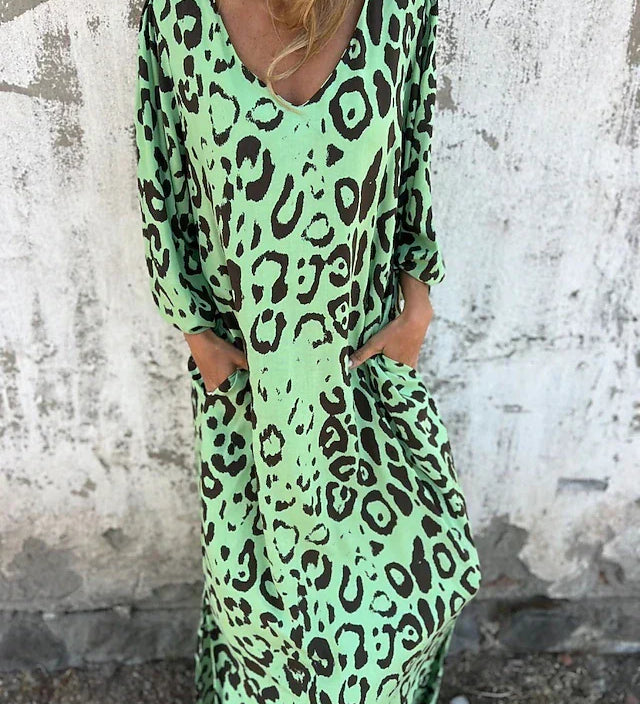 Jessa - Robe Maxi Léopard