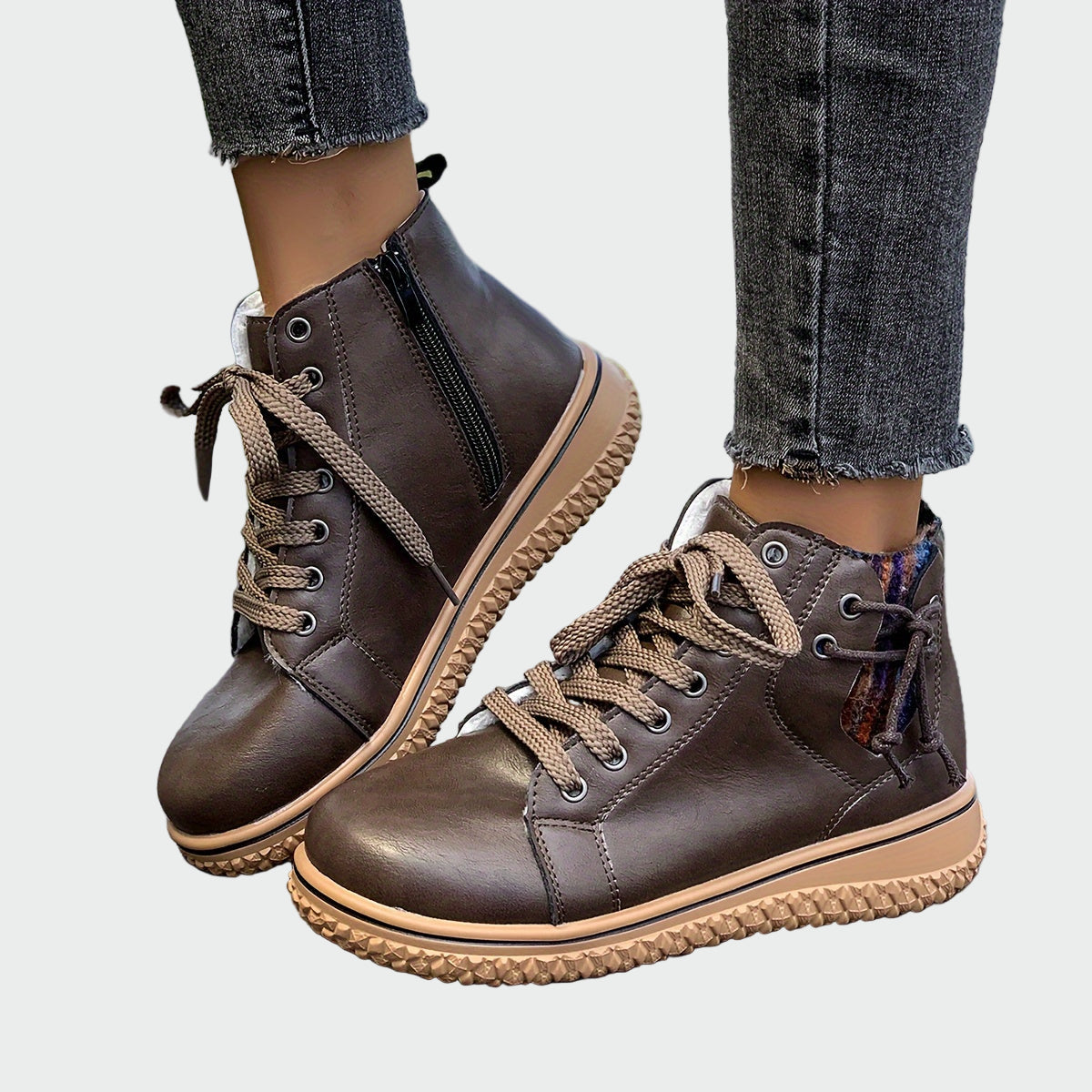 Lorie - Bottines orthopédiques en cuir à la cheville