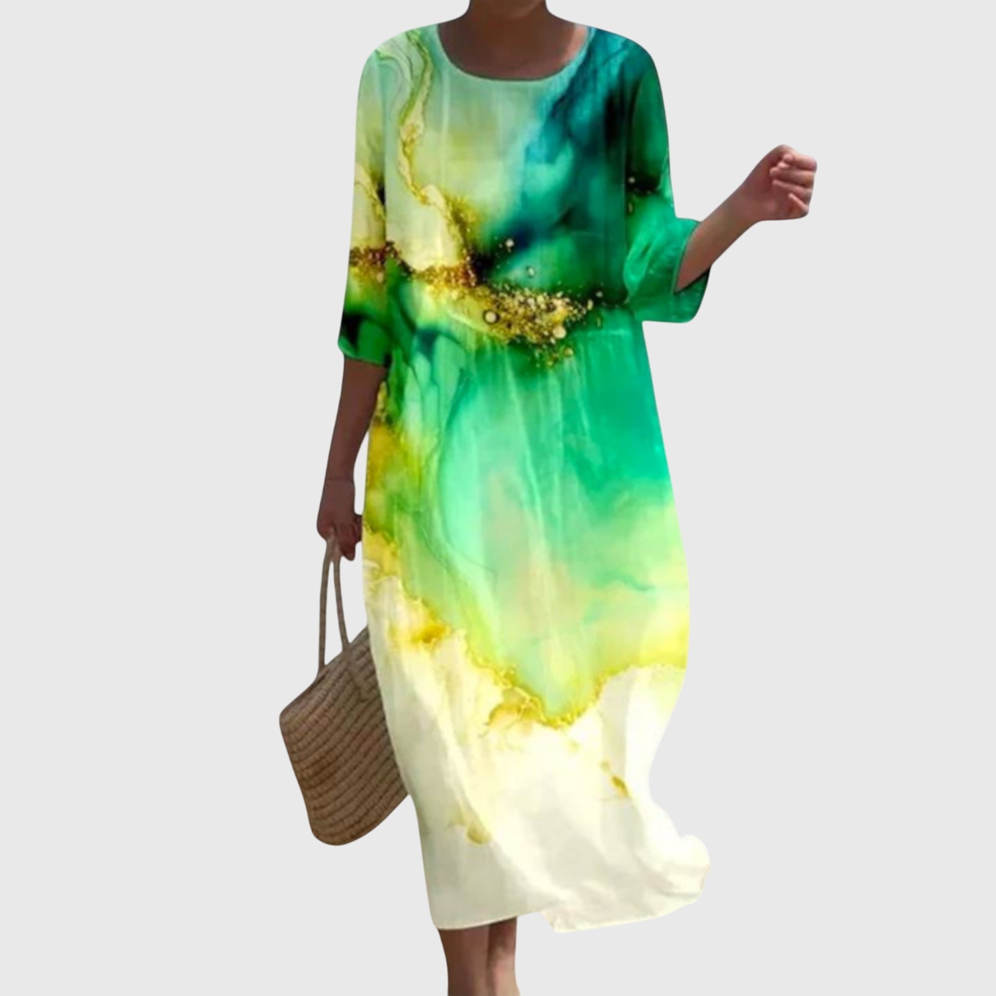 Hayley - Robe Maxi Florale Élégante