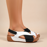 Celia - Sandales ergonomiques à semelle compensée