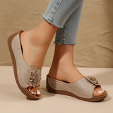 Medellin - Ergonomic sandals in beige shade