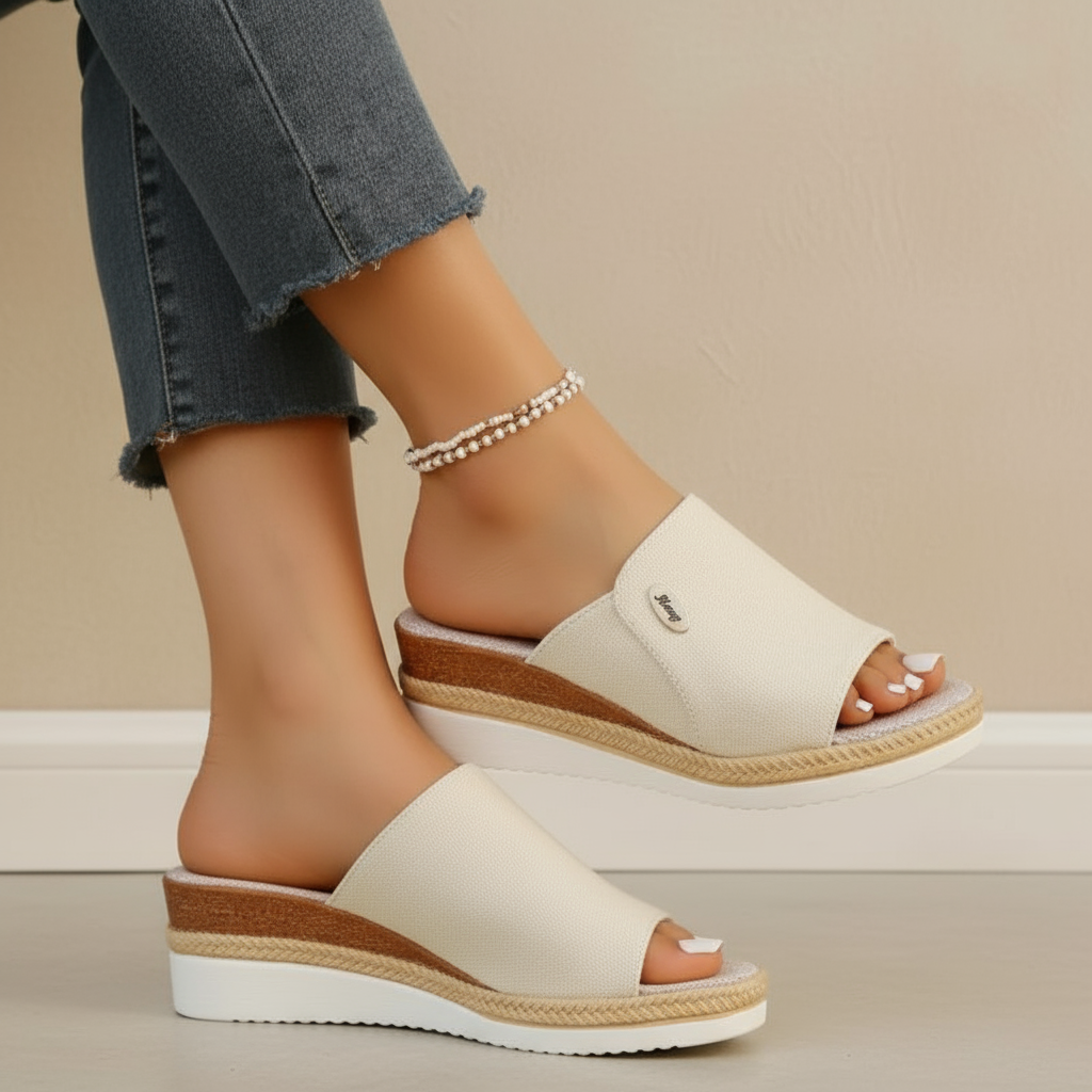 Talia - Ergonomic sandals in blue hue