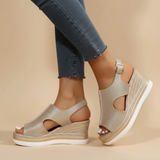 Maeve - Sandales à talons relaxantes avec une touche argentée