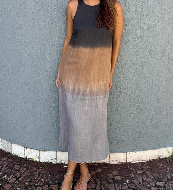 Heather - Robe Gradient Décontractée