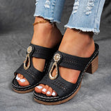 Niina - Sandales orthopédiques en couleur noire
