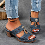 Niina - Sandales orthopédiques en couleur noire