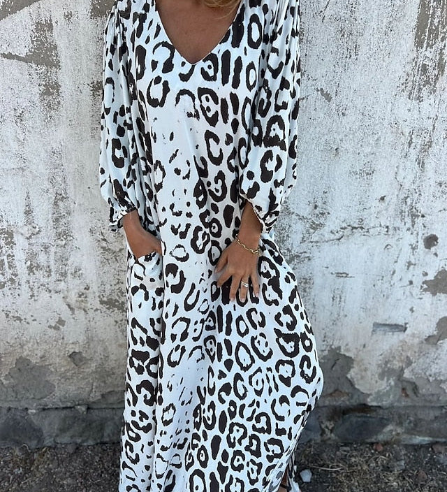 Jessa - Robe Maxi Léopard
