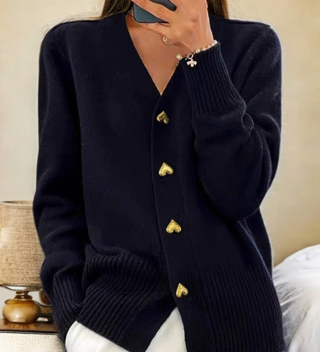 Amy - Cardigan Élégant en Maille
