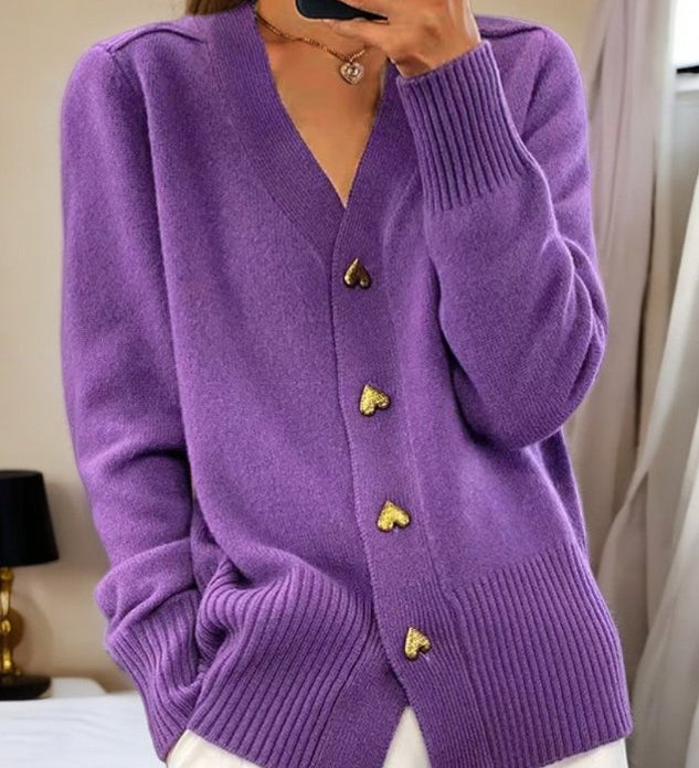 Amy - Cardigan Élégant en Maille