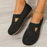 Fiona - Ergonomic sandals with a touch of red