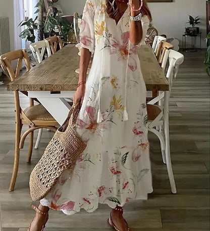 Michaela - Robe Boho avec Couverture du Ventre