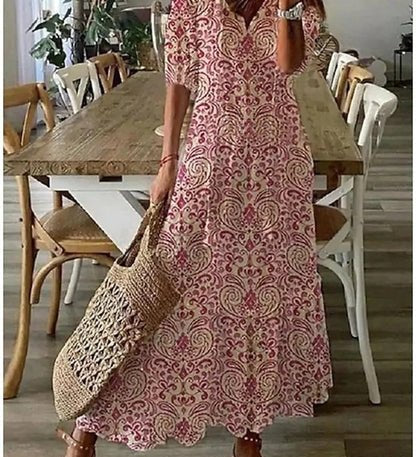 Luna - Robe Midi DE Style Boho Sans Effort