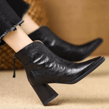 Claudia - Bottines de luxe à talon moyen