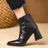 Claudia - Bottines de luxe à talon moyen