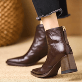 Claudia - Bottines de luxe à talon moyen